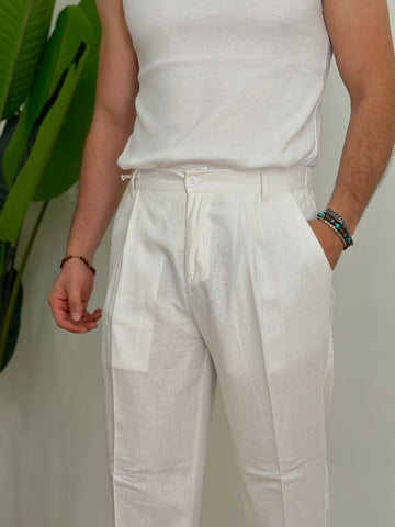 PANTALONE IN LINO