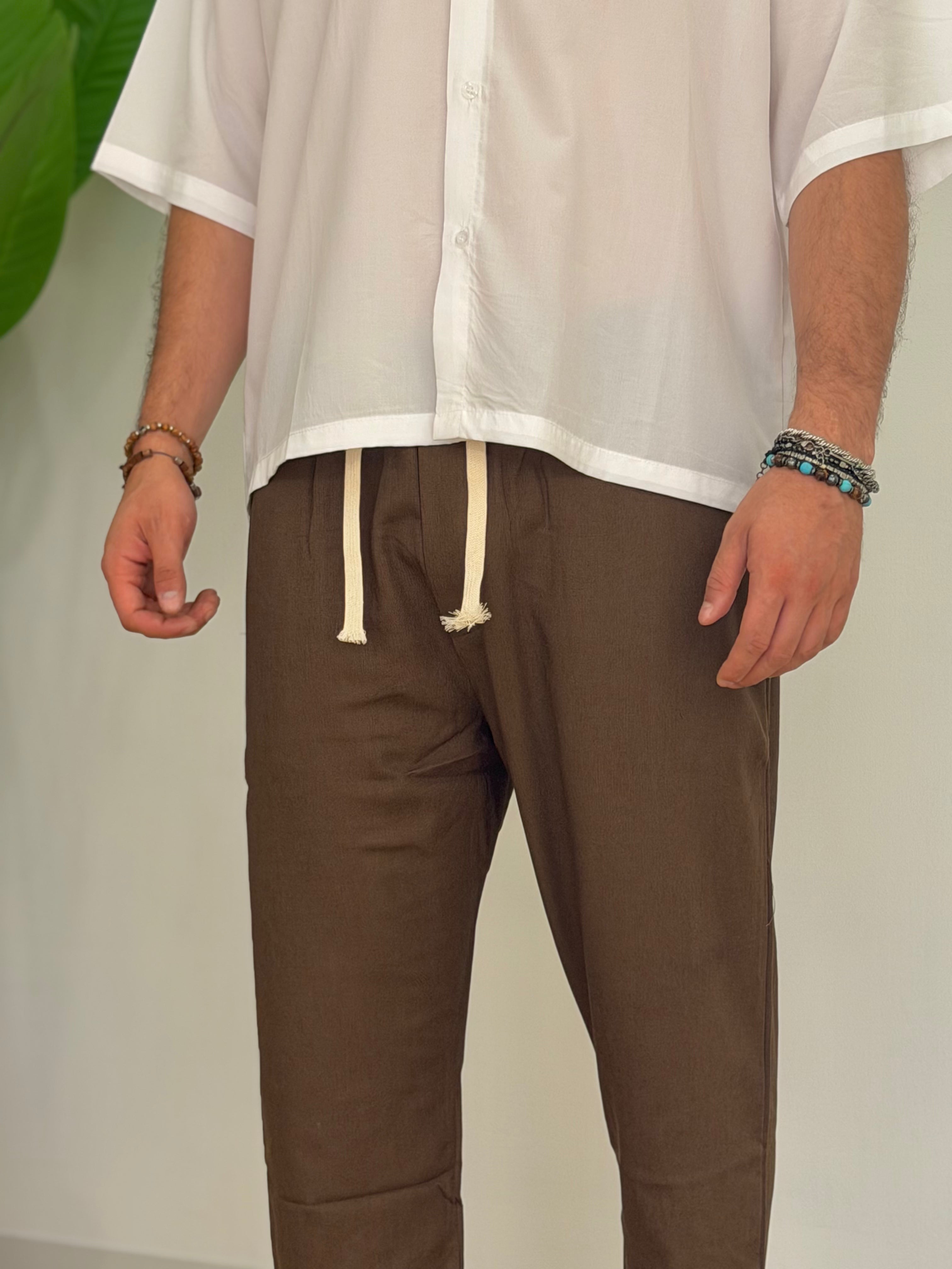PANTALACCIO IN LINO