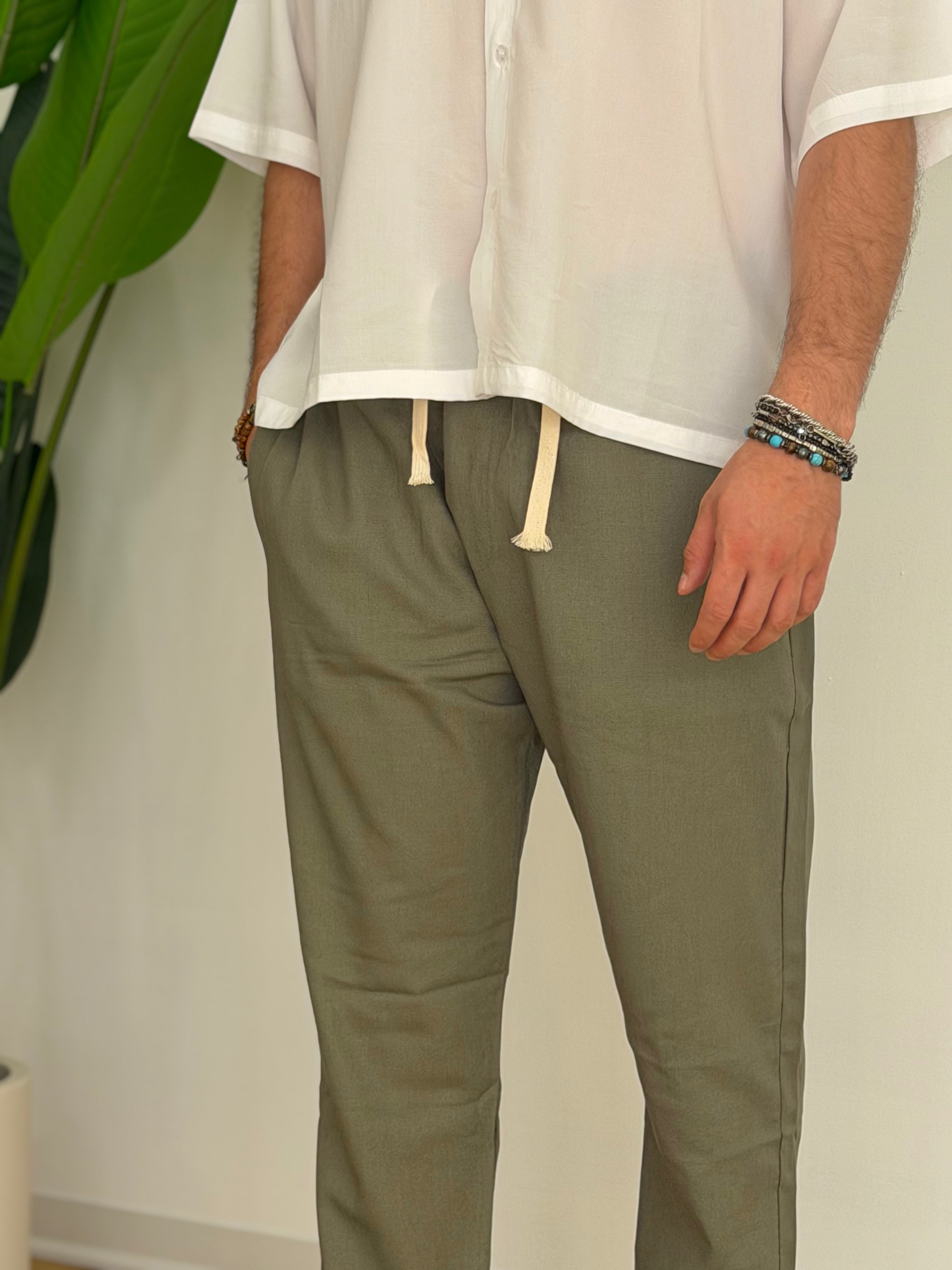 PANTALACCIO IN LINO